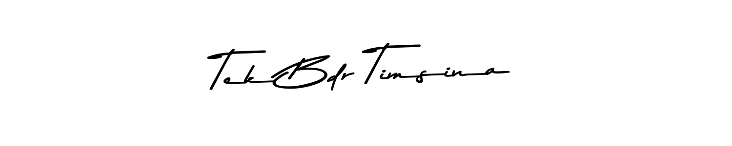 The best way (Asem Kandis PERSONAL USE) to make a short signature is to pick only two or three words in your name. The name Tek Bdr Timsina include a total of six letters. For converting this name. Tek Bdr Timsina signature style 9 images and pictures png