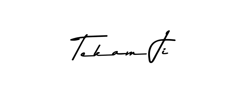 if you are searching for the best signature style for your name Tekam Ji. so please give up your signature search. here we have designed multiple signature styles  using Asem Kandis PERSONAL USE. Tekam Ji signature style 9 images and pictures png