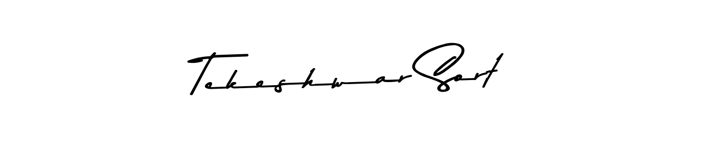 Tekeshwar Sort stylish signature style. Best Handwritten Sign (Asem Kandis PERSONAL USE) for my name. Handwritten Signature Collection Ideas for my name Tekeshwar Sort. Tekeshwar Sort signature style 9 images and pictures png