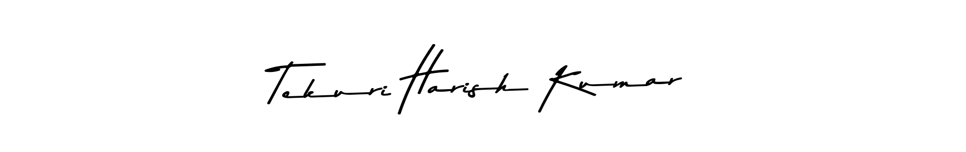 Make a beautiful signature design for name Tekuri Harish Kumar. Use this online signature maker to create a handwritten signature for free. Tekuri Harish Kumar signature style 9 images and pictures png