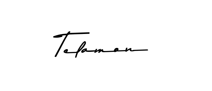 Make a beautiful signature design for name Telamon. With this signature (Asem Kandis PERSONAL USE) style, you can create a handwritten signature for free. Telamon signature style 9 images and pictures png