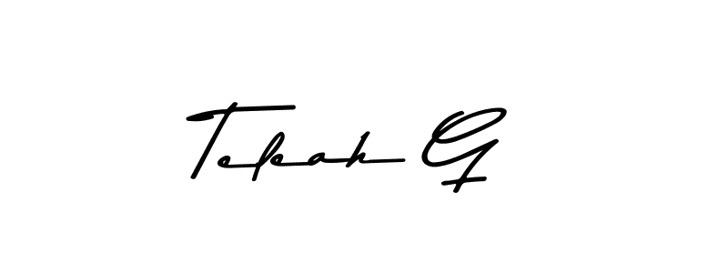 You can use this online signature creator to create a handwritten signature for the name Teleah G. This is the best online autograph maker. Teleah G signature style 9 images and pictures png