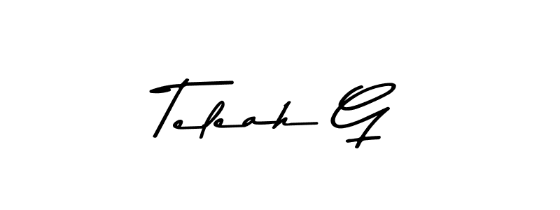 if you are searching for the best signature style for your name Teleah G. so please give up your signature search. here we have designed multiple signature styles  using Asem Kandis PERSONAL USE. Teleah G signature style 9 images and pictures png