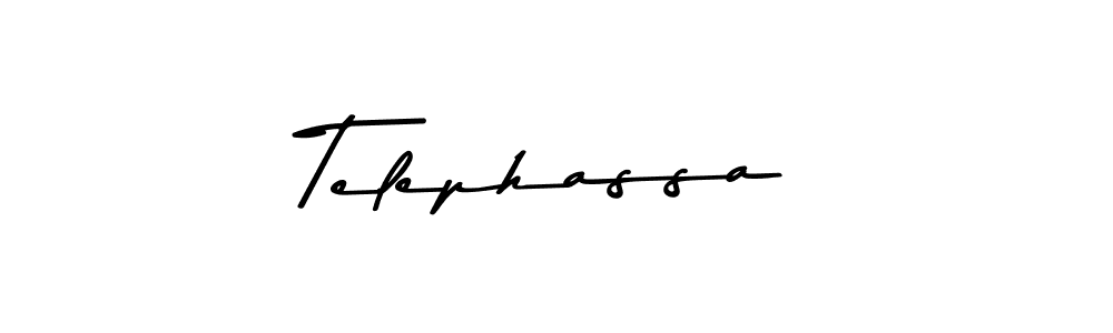 How to make Telephassa signature? Asem Kandis PERSONAL USE is a professional autograph style. Create handwritten signature for Telephassa name. Telephassa signature style 9 images and pictures png