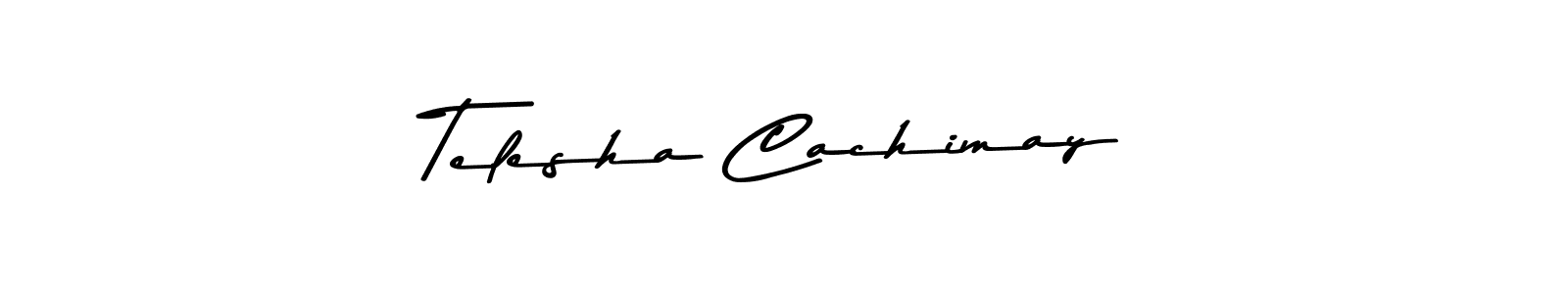 You should practise on your own different ways (Asem Kandis PERSONAL USE) to write your name (Telesha Cachimay) in signature. don't let someone else do it for you. Telesha Cachimay signature style 9 images and pictures png