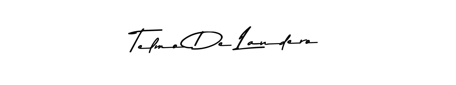 Design your own signature with our free online signature maker. With this signature software, you can create a handwritten (Asem Kandis PERSONAL USE) signature for name Telmo De Landero. Telmo De Landero signature style 9 images and pictures png