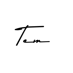Also we have Tem name is the best signature style. Create professional handwritten signature collection using Asem Kandis PERSONAL USE autograph style. Tem signature style 9 images and pictures png