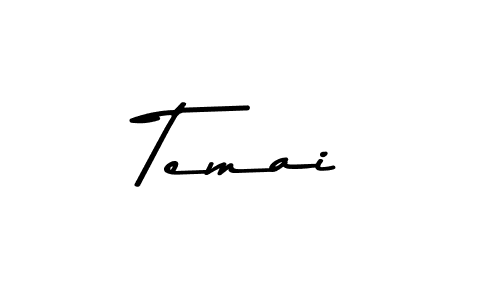 Design your own signature with our free online signature maker. With this signature software, you can create a handwritten (Asem Kandis PERSONAL USE) signature for name Temai. Temai signature style 9 images and pictures png