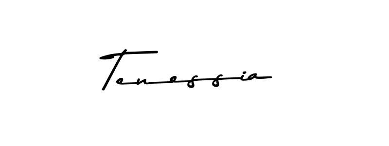 Make a beautiful signature design for name Tenessia. With this signature (Asem Kandis PERSONAL USE) style, you can create a handwritten signature for free. Tenessia signature style 9 images and pictures png