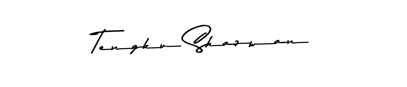 How to make Tengku Shazwan name signature. Use Asem Kandis PERSONAL USE style for creating short signs online. This is the latest handwritten sign. Tengku Shazwan signature style 9 images and pictures png