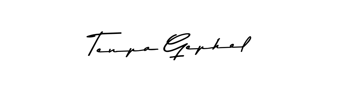 How to make Tenpa Gephel signature? Asem Kandis PERSONAL USE is a professional autograph style. Create handwritten signature for Tenpa Gephel name. Tenpa Gephel signature style 9 images and pictures png