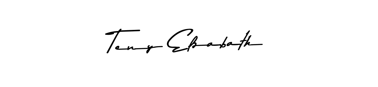 Make a beautiful signature design for name Teny Elzabath. Use this online signature maker to create a handwritten signature for free. Teny Elzabath signature style 9 images and pictures png