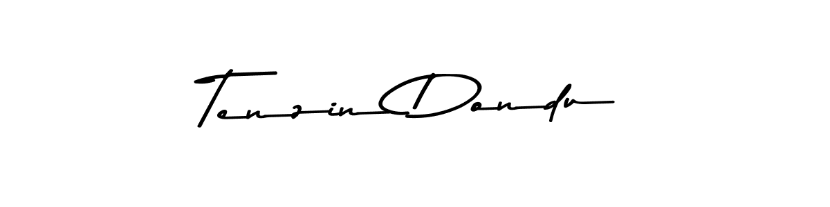 Design your own signature with our free online signature maker. With this signature software, you can create a handwritten (Asem Kandis PERSONAL USE) signature for name Tenzin Dondu. Tenzin Dondu signature style 9 images and pictures png