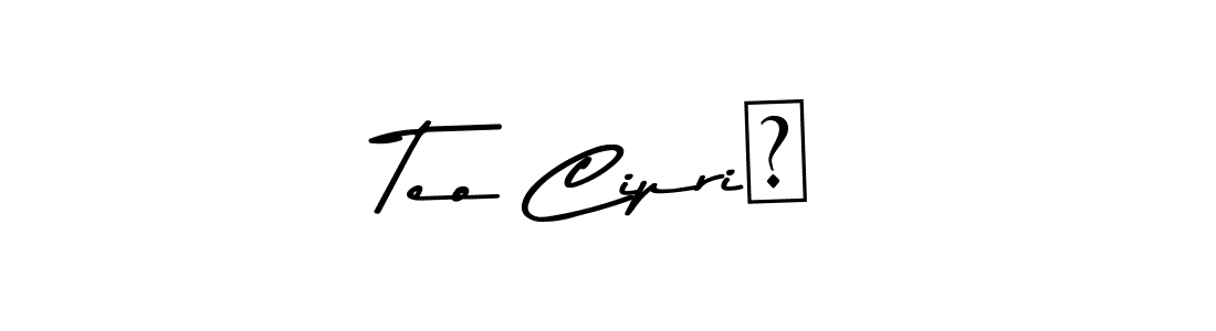 How to make Teo Ciprić name signature. Use Asem Kandis PERSONAL USE style for creating short signs online. This is the latest handwritten sign. Teo Ciprić signature style 9 images and pictures png