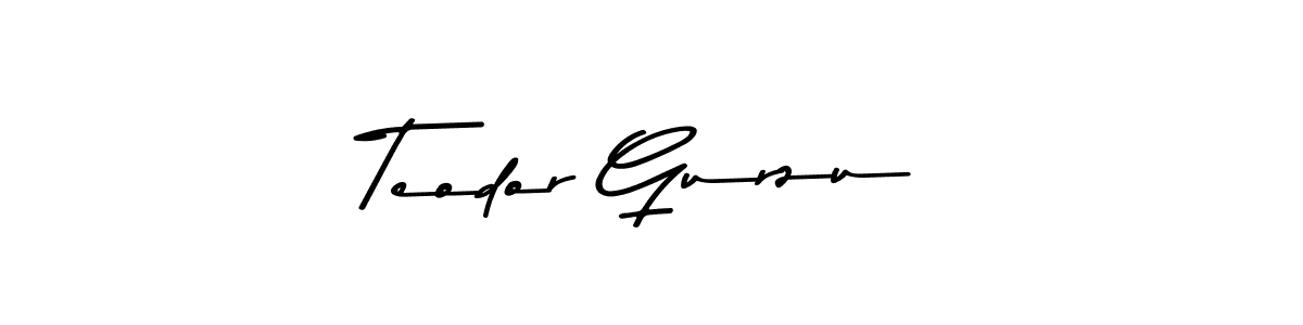 Create a beautiful signature design for name Teodor Gurzu. With this signature (Asem Kandis PERSONAL USE) fonts, you can make a handwritten signature for free. Teodor Gurzu signature style 9 images and pictures png