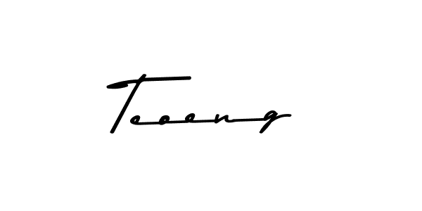 How to make Teoeng name signature. Use Asem Kandis PERSONAL USE style for creating short signs online. This is the latest handwritten sign. Teoeng signature style 9 images and pictures png