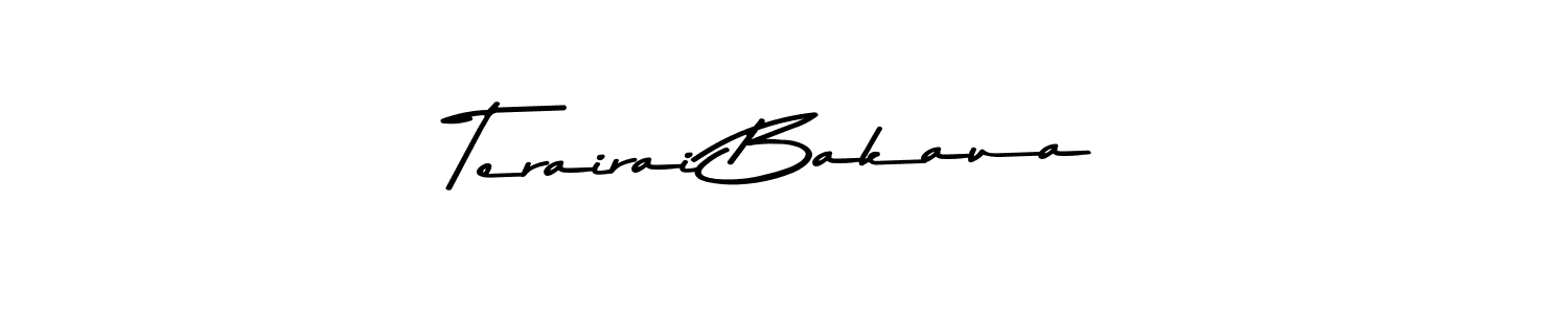 Similarly Asem Kandis PERSONAL USE is the best handwritten signature design. Signature creator online .You can use it as an online autograph creator for name Terairai Bakaua. Terairai Bakaua signature style 9 images and pictures png