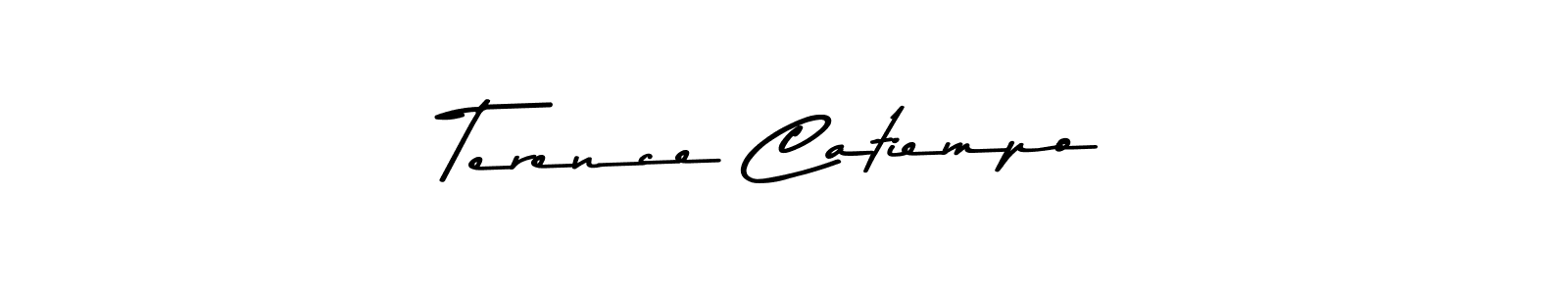 Create a beautiful signature design for name Terence Catiempo. With this signature (Asem Kandis PERSONAL USE) fonts, you can make a handwritten signature for free. Terence Catiempo signature style 9 images and pictures png