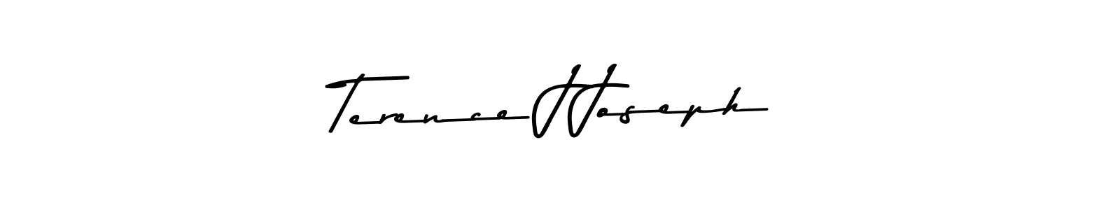 Terence J Joseph stylish signature style. Best Handwritten Sign (Asem Kandis PERSONAL USE) for my name. Handwritten Signature Collection Ideas for my name Terence J Joseph. Terence J Joseph signature style 9 images and pictures png