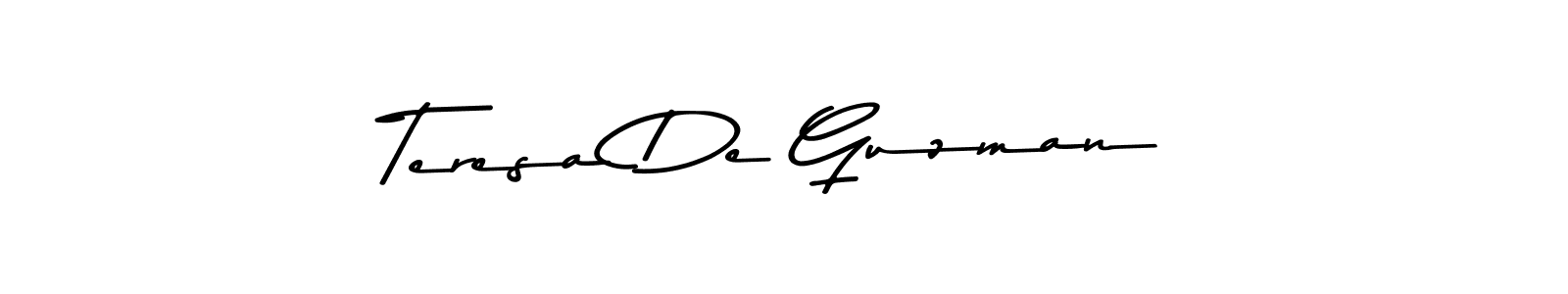 Design your own signature with our free online signature maker. With this signature software, you can create a handwritten (Asem Kandis PERSONAL USE) signature for name Teresa De Guzman. Teresa De Guzman signature style 9 images and pictures png