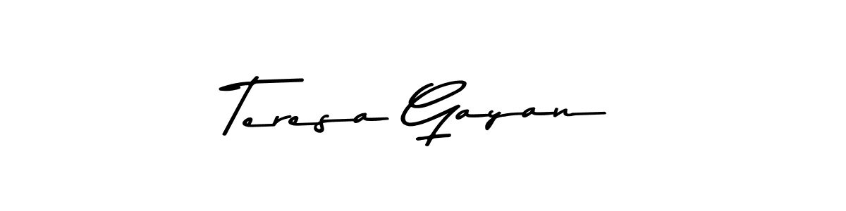 Check out images of Autograph of Teresa Gayan name. Actor Teresa Gayan Signature Style. Asem Kandis PERSONAL USE is a professional sign style online. Teresa Gayan signature style 9 images and pictures png