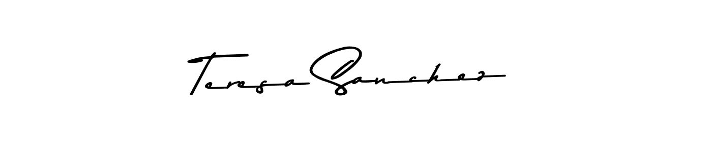 Asem Kandis PERSONAL USE is a professional signature style that is perfect for those who want to add a touch of class to their signature. It is also a great choice for those who want to make their signature more unique. Get Teresa Sanchez name to fancy signature for free. Teresa Sanchez signature style 9 images and pictures png