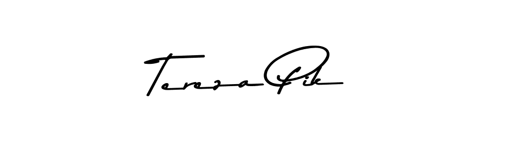 Create a beautiful signature design for name Tereza Pik. With this signature (Asem Kandis PERSONAL USE) fonts, you can make a handwritten signature for free. Tereza Pik signature style 9 images and pictures png