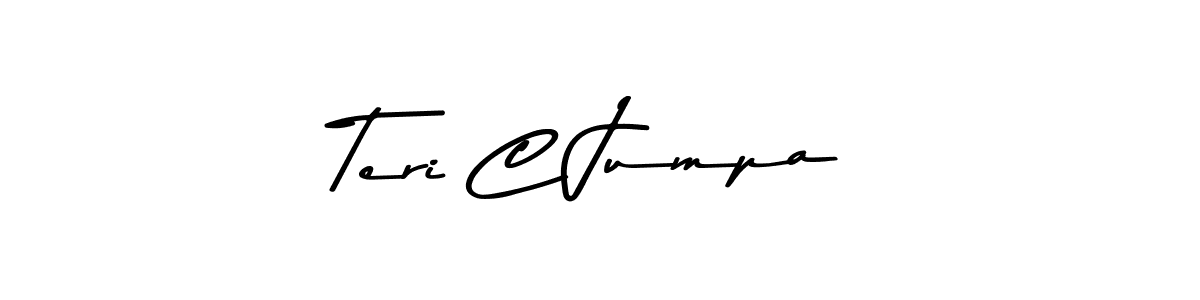 Make a beautiful signature design for name Teri C Jumpa. With this signature (Asem Kandis PERSONAL USE) style, you can create a handwritten signature for free. Teri C Jumpa signature style 9 images and pictures png