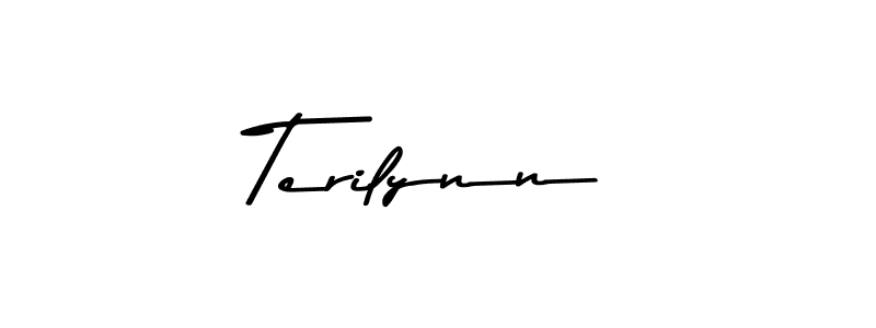 Use a signature maker to create a handwritten signature online. With this signature software, you can design (Asem Kandis PERSONAL USE) your own signature for name Terilynn. Terilynn signature style 9 images and pictures png