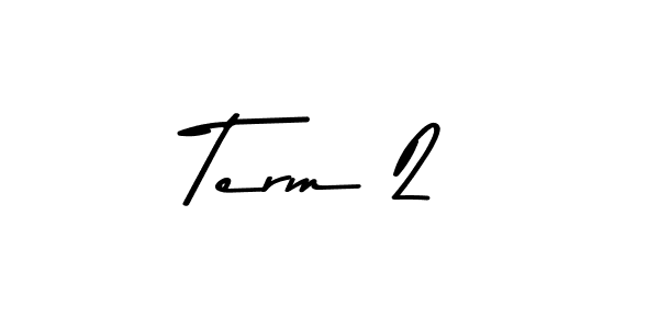 You should practise on your own different ways (Asem Kandis PERSONAL USE) to write your name (Term 2) in signature. don't let someone else do it for you. Term 2 signature style 9 images and pictures png