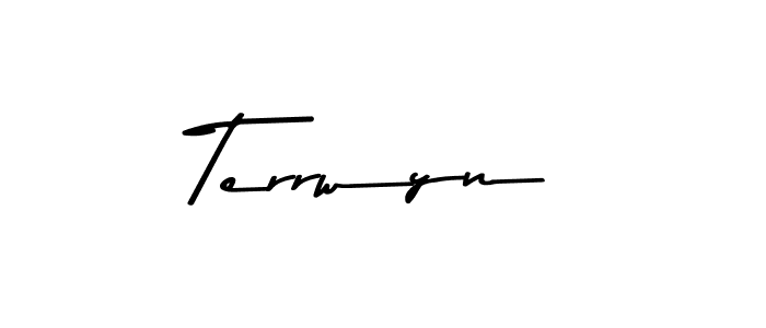 How to Draw Terrwyn signature style? Asem Kandis PERSONAL USE is a latest design signature styles for name Terrwyn. Terrwyn signature style 9 images and pictures png