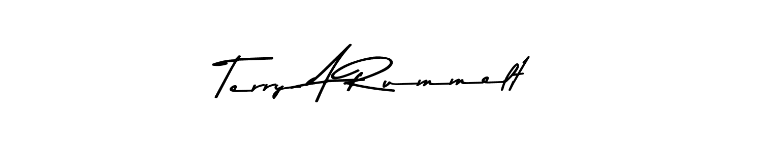 This is the best signature style for the Terry A Rummelt name. Also you like these signature font (Asem Kandis PERSONAL USE). Mix name signature. Terry A Rummelt signature style 9 images and pictures png