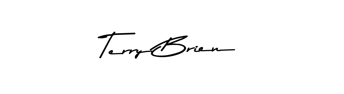 Create a beautiful signature design for name Terry Brien. With this signature (Asem Kandis PERSONAL USE) fonts, you can make a handwritten signature for free. Terry Brien signature style 9 images and pictures png