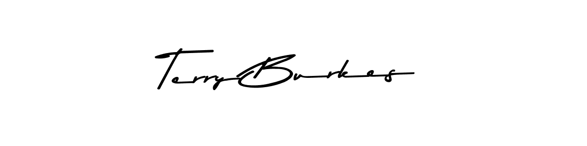 Make a beautiful signature design for name Terry Burkes. With this signature (Asem Kandis PERSONAL USE) style, you can create a handwritten signature for free. Terry Burkes signature style 9 images and pictures png