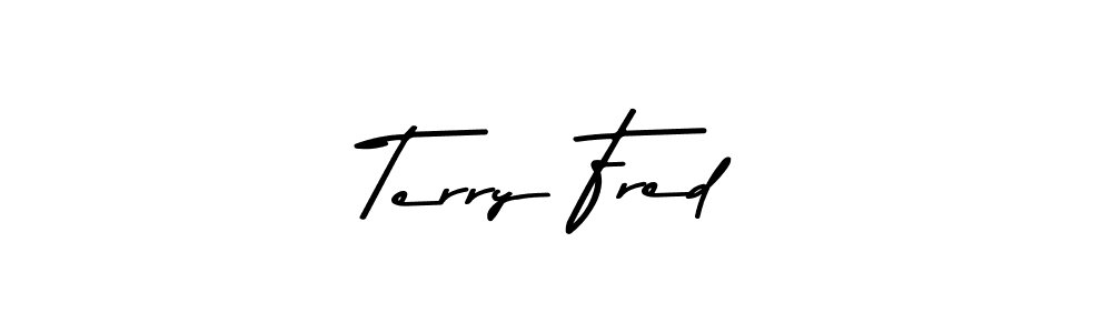 Use a signature maker to create a handwritten signature online. With this signature software, you can design (Asem Kandis PERSONAL USE) your own signature for name Terry Fred. Terry Fred signature style 9 images and pictures png