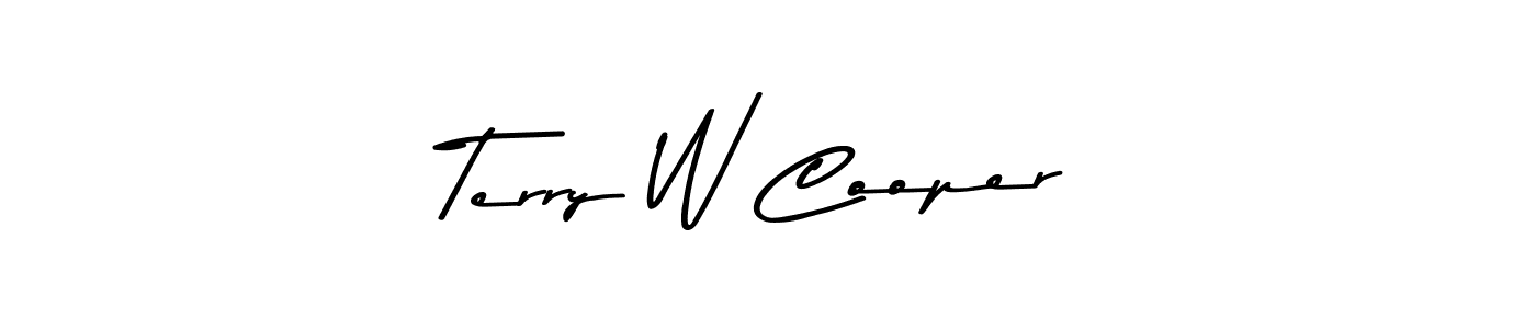 Make a beautiful signature design for name Terry W Cooper. With this signature (Asem Kandis PERSONAL USE) style, you can create a handwritten signature for free. Terry W Cooper signature style 9 images and pictures png