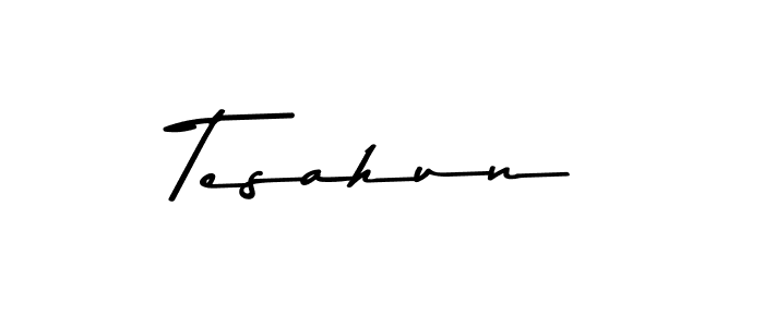 Make a beautiful signature design for name Tesahun. With this signature (Asem Kandis PERSONAL USE) style, you can create a handwritten signature for free. Tesahun signature style 9 images and pictures png