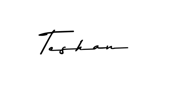 How to make Teshan signature? Asem Kandis PERSONAL USE is a professional autograph style. Create handwritten signature for Teshan name. Teshan signature style 9 images and pictures png