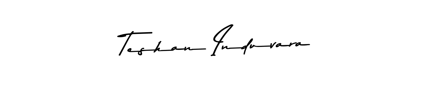 You can use this online signature creator to create a handwritten signature for the name Teshan Induvara. This is the best online autograph maker. Teshan Induvara signature style 9 images and pictures png