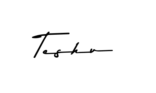 How to make Teshu signature? Asem Kandis PERSONAL USE is a professional autograph style. Create handwritten signature for Teshu name. Teshu signature style 9 images and pictures png