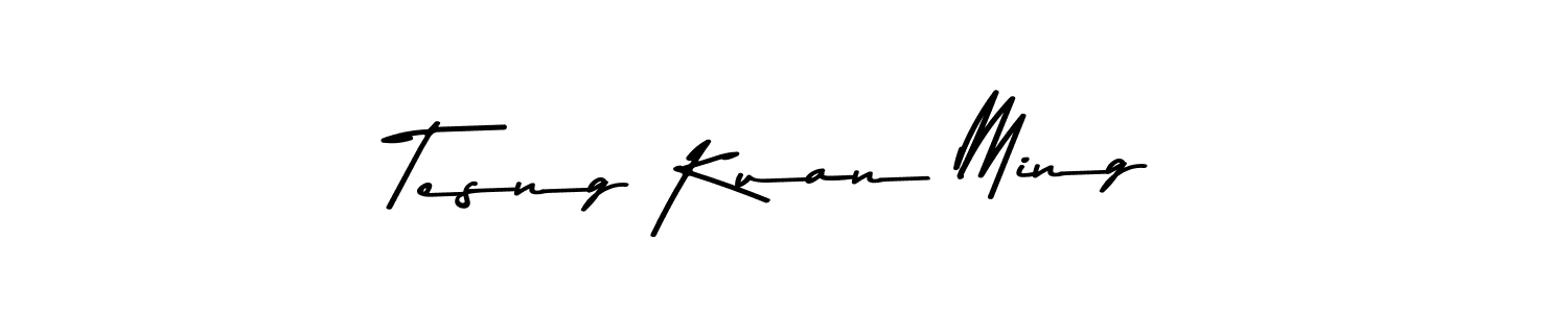 The best way (Asem Kandis PERSONAL USE) to make a short signature is to pick only two or three words in your name. The name Tesng Kuan Ming include a total of six letters. For converting this name. Tesng Kuan Ming signature style 9 images and pictures png