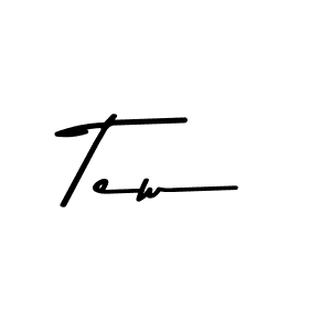 Design your own signature with our free online signature maker. With this signature software, you can create a handwritten (Asem Kandis PERSONAL USE) signature for name Tew. Tew signature style 9 images and pictures png