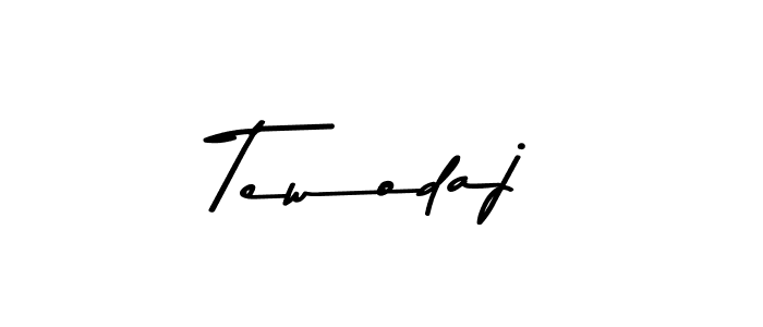 Tewodaj stylish signature style. Best Handwritten Sign (Asem Kandis PERSONAL USE) for my name. Handwritten Signature Collection Ideas for my name Tewodaj. Tewodaj signature style 9 images and pictures png