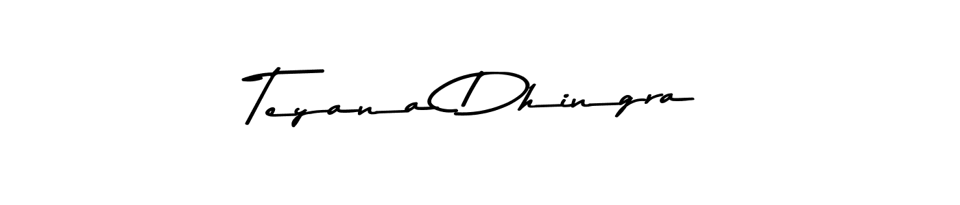 Here are the top 10 professional signature styles for the name Teyana Dhingra. These are the best autograph styles you can use for your name. Teyana Dhingra signature style 9 images and pictures png