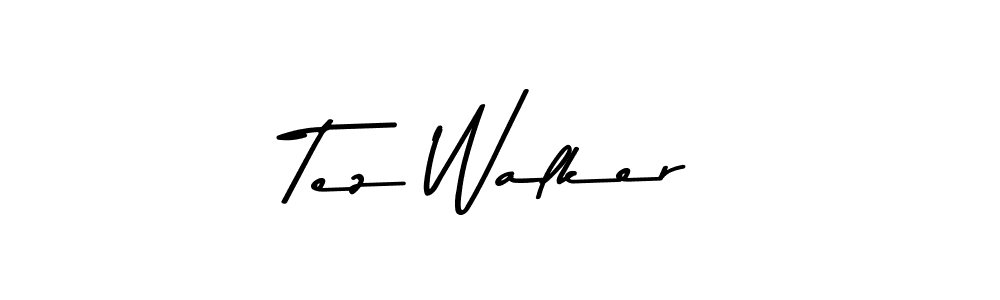 You should practise on your own different ways (Asem Kandis PERSONAL USE) to write your name (Tez Walker) in signature. don't let someone else do it for you. Tez Walker signature style 9 images and pictures png