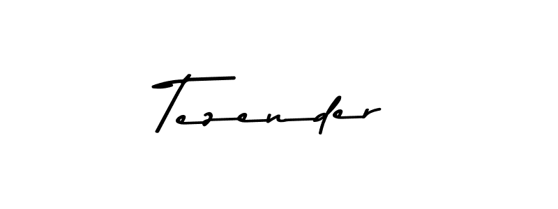 Use a signature maker to create a handwritten signature online. With this signature software, you can design (Asem Kandis PERSONAL USE) your own signature for name Tezender. Tezender signature style 9 images and pictures png