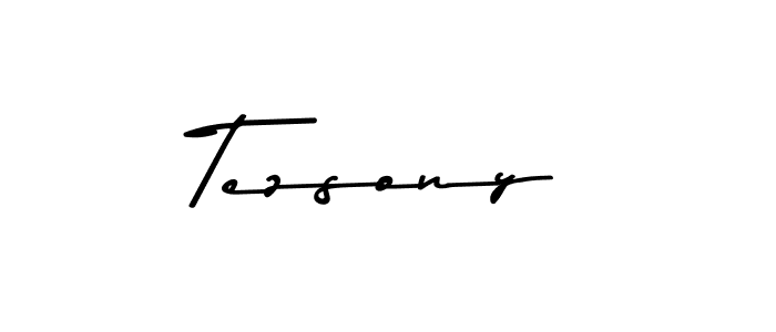 How to make Tezsony signature? Asem Kandis PERSONAL USE is a professional autograph style. Create handwritten signature for Tezsony name. Tezsony signature style 9 images and pictures png