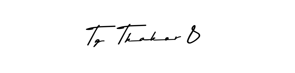 The best way (Asem Kandis PERSONAL USE) to make a short signature is to pick only two or three words in your name. The name Tg  Thakor 8 include a total of six letters. For converting this name. Tg  Thakor 8 signature style 9 images and pictures png