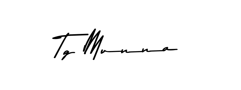 Similarly Asem Kandis PERSONAL USE is the best handwritten signature design. Signature creator online .You can use it as an online autograph creator for name Tg Munna. Tg Munna signature style 9 images and pictures png