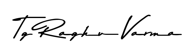 Explore multiple handwriting variations for Tg Raghu Varma including this stunning Asem Kandis PERSONAL USE design. Free to use across all platforms. Tg Raghu Varma signature style 9 images and pictures png